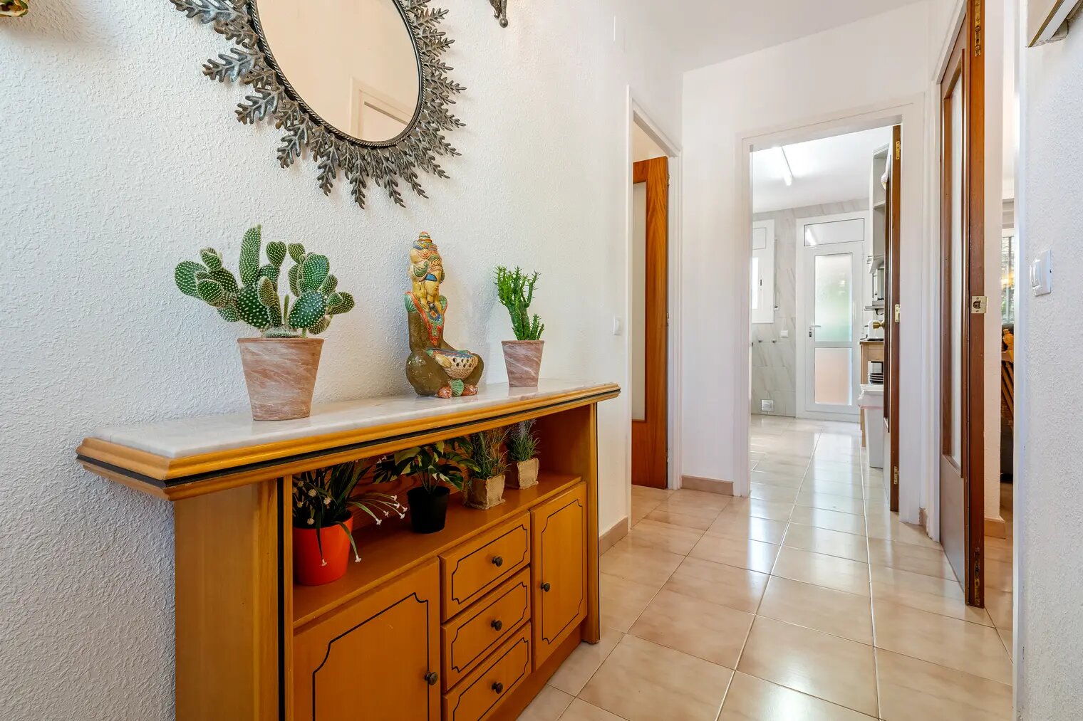 A entrada da casa