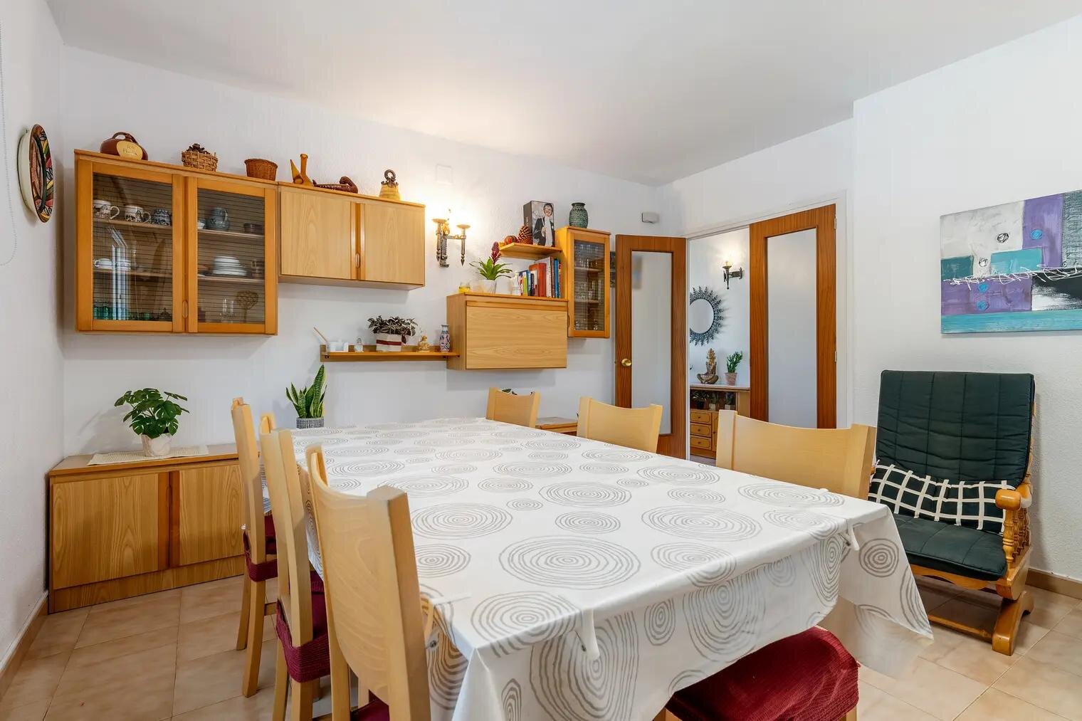 A mesa de jantar